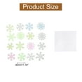 thumbnail image 2 of Uxcell 100pcs Glow in the Dark Snowflake Fluorescent Plastic Wall Stickers Adhesive Murals Decals, Mixed, 2 of 6