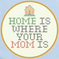 thumbnail image 2 of CafePress - Home Is Where Your Mom Is Infant Bodysuit - Baby Light Bodysuit, Size Newborn - 24 Months, 2 of 4