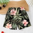 thumbnail image 5 of Virmaxy Hawaiian Print Quick Dry Beach Shorts Lightweight Elastic Waist Swim Trunks with Pockets for Outdoor Beach Pool Surfing, for 4-15Y, 5 of 8