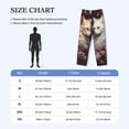 thumbnail image 4 of Balery Flower Cat Couple Pantalones de pijama para hombre, pijama ultraligero, pantalón de descanso-Large, 4 of 6