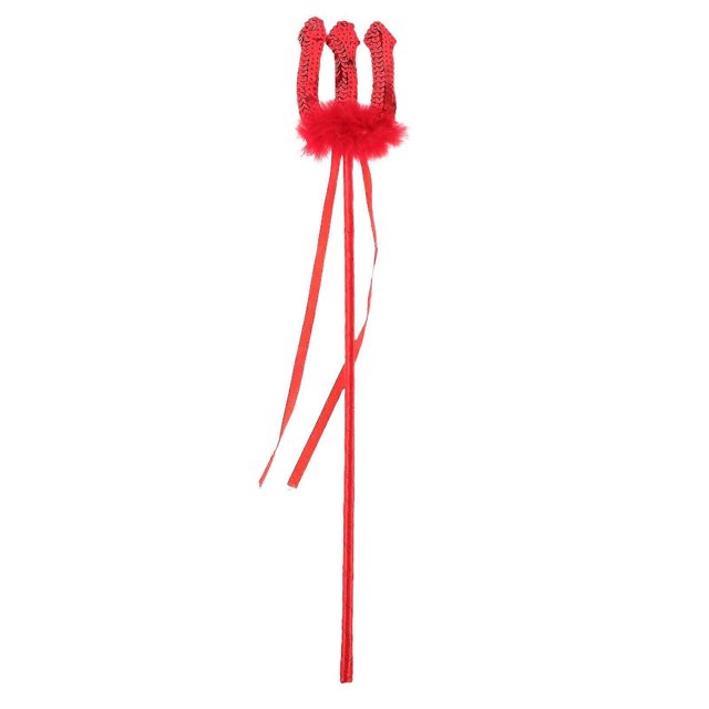 Halloween Devil Trident With Glitter Fork Lightweight Costume Accessory For Party Role Play And Stage Performances For Party