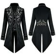 thumbnail image 2 of Men Coats Steampunk Jacket Vintage Tailcoat Gothic Frock Coat Comfy Outerwear, 2 of 6