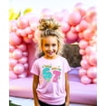 thumbnail image 2 of Ink-Printed Glitter I was 6 Now I'm 7 Birthday Shirt for Girls Trendy Six Seven Party T-Shirt Pink Shirt Youth Small, 2 of 6