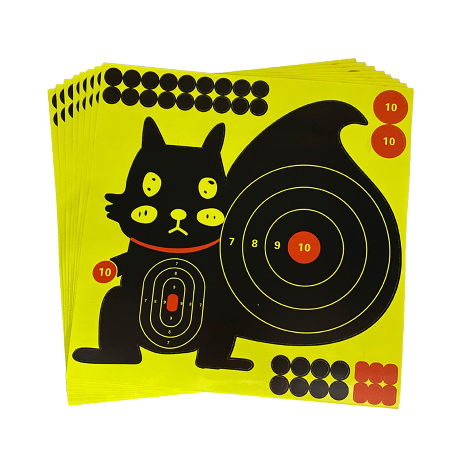 Details about   10 Sheet/160Pcs Paper Targets Self Adhesive Reactive Splatter Shooting Stickers 