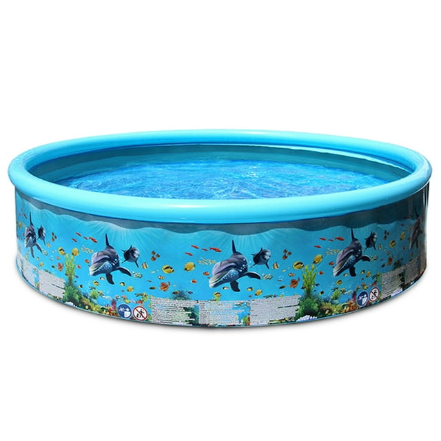 Piscine Portable Rigide Sans Gonflage Piscine Pliable Piscine Familiale Piscine Ronde pour Bébés Enfants Adultes