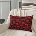 thumbnail image 5 of Sikiie Red Skulls Print Plush Pillow Cover, Wrinkle-proof and Stain-resistant Pillow Protector without Pillow Core, Home Decoration-20"x30", 5 of 6