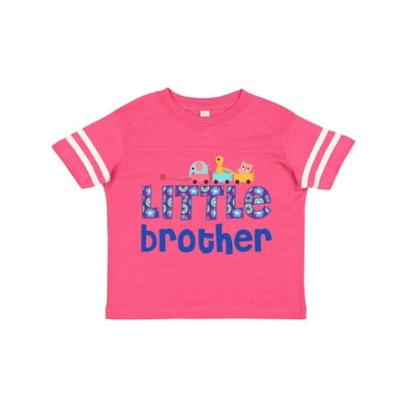 

Inktastic Blue Toy Train Little Brother Gifts Gift Toddler Boy Girl T-Shirt