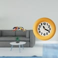 thumbnail image 2 of Reloj de pared moderno y silencioso con forma de escultura andante, ideal para dormitorio. Fabricado en resina y madera. Adecuado para el hogar, la of, 2 of 8