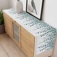 thumbnail image 4 of Teal Green Eucalyptus Leaves Table Runner - 90 Inch Long, Kitchen Dining Table Runner Dresser Scarves, Spring Plants Leaves Country Farmhouse Decor for Coffee Tables Wedding Party Banquet, 4 of 8