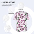 thumbnail image 3 of Vsdgher Orchids Flowers Mens T-Shirts Baseball Vintage Fashionable Lightweight Casual Crew Neck Slim Fit with Long Sleeves-Medium, 3 of 7