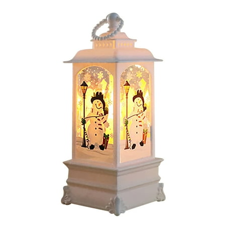 

ZAROYEAX Christmas Lantern Candlestick Lamp Night Light Old An Snowman Decoration Night Light Desktop Ornaments Christmas Ornaments