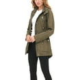 thumbnail image 6 of Plus Size Trendy Lightweight Parachute Cotton Hooded Jacket Fishta Olive 1X, 6 of 8