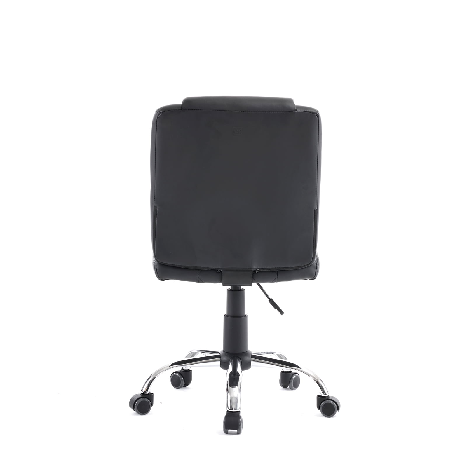Genesis Task Stool Armless Desk Chair, 18"-22" Adjustable Height for Home Office, Bar, Manicure Technician Stool Nail Salon, Black