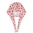 thumbnail image 3 of Kdxio Strawberry Pattern Turban Hat for Women Men Comfortable Adjustable Cleaning Working Cap with Sweatband, 3 of 8