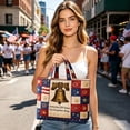 thumbnail image 6 of Lksixu USA 250th Anniversary Tote Bag for Women, Red White and Blue Quilted Shoulder Bag, 1776-2026 Commemorative USA Patriotic Handbag, Reusable Casual Shopping Bags Gifts for Friends Family, 6 of 6