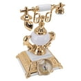 thumbnail image 3 of Modelo De Teléfono Vintage, Reloj Despertador Modelo De Teléfono Antiguo De Plástico Con Enchufe Europeo De 220 V Para Oficina, 3 of 7