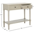 thumbnail image 3 of SAFAVIEH Samantha Contemporary 2 Drawer Console, Vintage Grey, 3 of 16