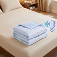thumbnail image 2 of Integrated Ice Silk Cooling Chair Mat Full Seat & Backrest Design with Anti- Fixed Straps Breathable Washable Cool Cushion for Gaming Home Terrace Leisure Chairs, 2 of 5
