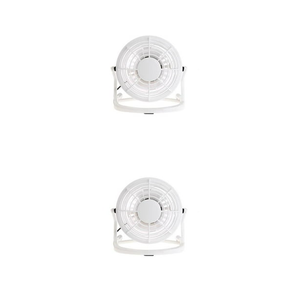 Ventilador USB Injueey Ventilador de escritorio blanco 2Conjunto