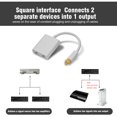 thumbnail image 4 of Optical Audio Splitter,Digital Fiber Optical Audio Splitter Dual Port Digital Optical Audio Splitter Adapter Audio Cable 1 in 2 Out[white], 4 of 9