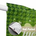 thumbnail image 4 of St. Patrick's Day Swag Curtains for Kitchen/Bedroom/Living Room, Lucky Shamrock Botanical Green Vintage Scalloped Curtains 63 Inch Long, Window Swag Topper Curtains Valances 2 Panels Set 36"x63", 4 of 8