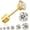Gold-2/3/4/5/6/8mm, variant on Threadless Flat Back Stud Earrings, 6 Pairs Titanium Hypoallergenic Earrings for Women Men, Cubic Zirconia Silver Gold Stud Earrings Surgical Stainless Steel Stud Earring Set for Cartilage 2-8mm