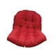 thumbnail image 4 of Cojín de respaldo para silla colgante tipo huevo, para jardín, transpirable, de poliéster rojo, 4 of 9