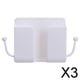 thumbnail image 1 of Paquete de 2-4 soportes para teléfono montados en la pared, adhesivos, estante de carga para el hogar con ganchos 3 piezas, 1 of 7