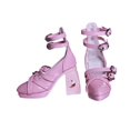 thumbnail image 3 of Zapatos de tacón alto perfke 1/3 muñeca femenina vestir Rosa, 3 of 9