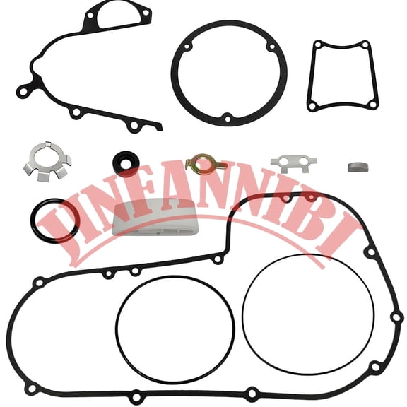 Inner Primary Cover Gasket Kit for Harley Tour Glide FLT FXR FLTC FLTCI 5-Speed Transmission 1980-1984 Motorcycle Replace 15-0623