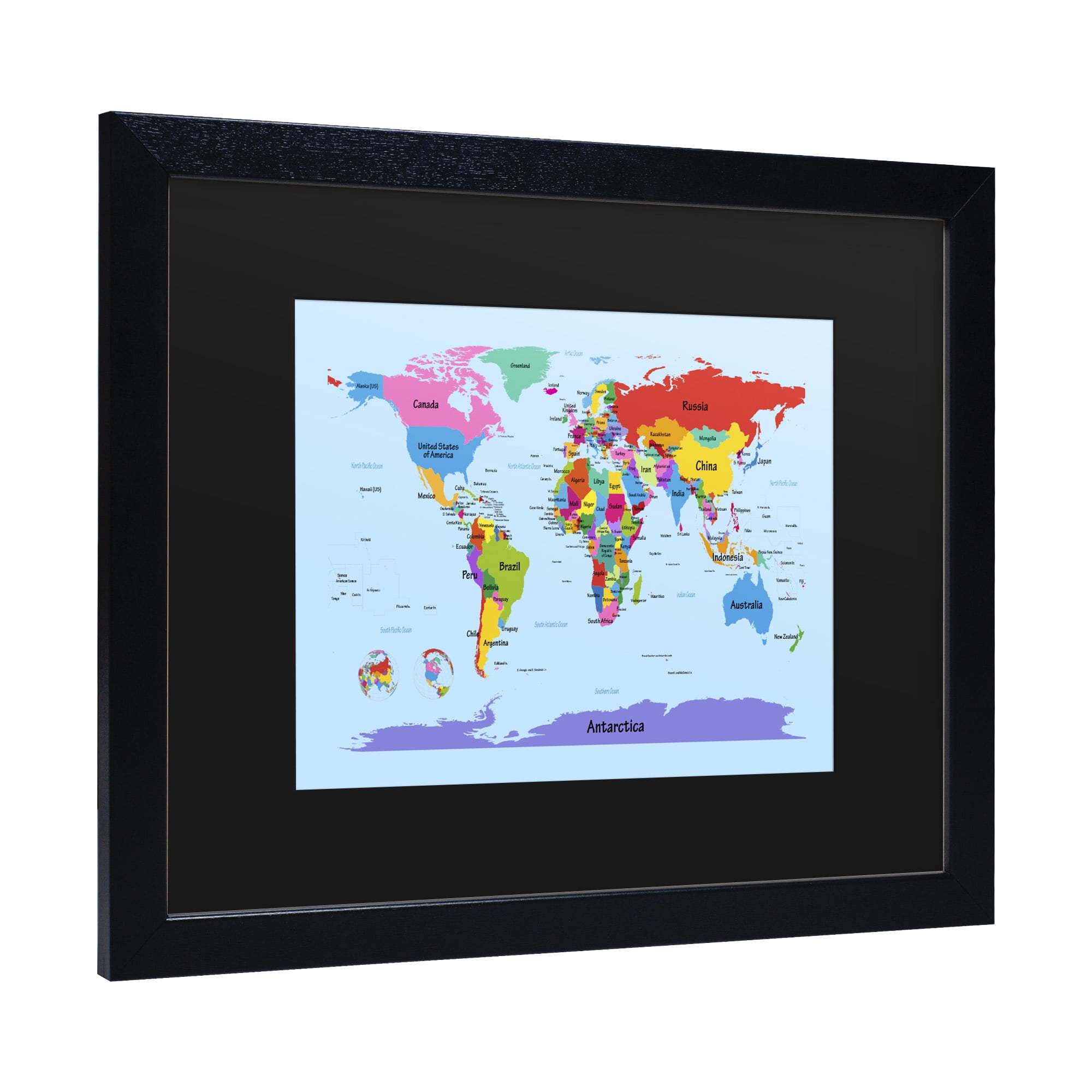 Trademark Fine Art 'Childrens World Map' Canvas Art by Michael Tompsett