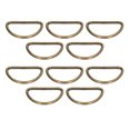 thumbnail image 4 of 100 Uds. Anillos de Metal en D superficies más lisas hebilla de anillos de Metal de aspecto clásico para cinturones DIY cinturones de equipaje bolsos mochilas bronce, 4 of 5