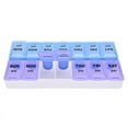 thumbnail image 3 of MesaSe 14 Double rows Hot Sale 7 Day Weekly Pill Medicine Box Holder Storage Container Case Portable, 3 of 6