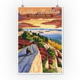 thumbnail image 3 of Acadia National Park, Maine, Cadillac Mountain Illustration (12x18 Wall Art Poster, Room Decor), 3 of 3