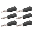 thumbnail image 4 of 20 piezas conector Banana 4mm/0,16 pulgadas baja pérdida de señal de transmisión corriente estable compacto conector eléctrico conveniente negro, 4 of 10