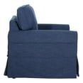 thumbnail image 4 of Home Square 2 Piece Slip Cover Fabric Accent Chair Set in Navy Blue, 4 of 8