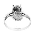 thumbnail image 3 of Amazing Cat w/ Oval Mother of Pearl Inlay Sterling Silver Statement Ring for Female Anniversary Jewelry Gift Size-8, 3 of 5