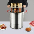 thumbnail image 6 of Portable Barbecue Charcoal Barrel Grill with Grilling Accessories Set for Picnics, Camping Barbecues, 6 of 20