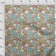 thumbnail image 3 of oneOone Viscose Chiffon Baby Blue Fabric Florals Quilting Supplies Print Sewing Fabric By The Yard 42 Inch Wide, 3 of 6