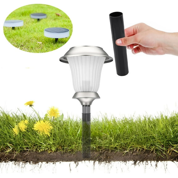 ADDHAT 6Pcs Solar Light Replacement Parts Pole Lights Stakes for Outdoor Garden 16.7x3.2x3.2in