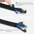 thumbnail image 2 of Adjustable Flexible 3M Sheath Cable Sleeve, Cable Management Storage Slit PET Slit Braided, Cable Cover Protection for Cable TV / Computer / USB / Audio / Video; o- 3m / 6.56ft, 2 of 6