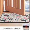 thumbnail image 3 of Husky Dog Flower Floral Door Rugs,Washable Non Slip Door Mats Indoor,Decorative Door Mats,Entry Mat Indoor for Entrance,Bedroom,Kitchen,Bathroom,30"x17", 3 of 6