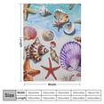 thumbnail image 4 of PRATYUS  Seashells Blanket Gift for Girls Boys, Throw Blanket Gift for Kids Super Cozy Lightweight Flannel Throws Blankets for Bed Sofa Couch 60x80in, 4 of 6