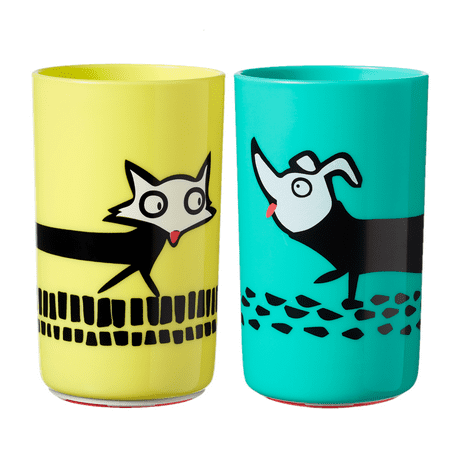 Tommee Tippee No Knock Toddler Cup, Dog & Fox – 18m+, 2pk