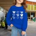 thumbnail image 2 of KAUOD Teen Girls Heart Print Sweatshirts Oversized Crew Neck Long Sleeve Cute Pullover Tops Clothes Kids Cotton Hoodies, 2 of 9