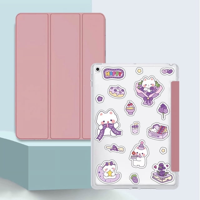Étui pour Tablette pour iPad Mini 2 3 4 5 6, Étui Folio Intelligent en Cuir pour iPad mini4 A1538 mini5 A2124 mini6 A2568, Étuis de Protection capa R Or (Autocollant A7) iPad Mini 5 2019