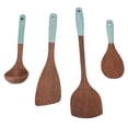 thumbnail image 2 of Cooking Spoon Set, Wood Kitchen Cooking Spatula Ladle Soup Spoon Set Serving Cooking Spoon for Baking Cookware, 2 of 7