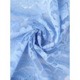 thumbnail image 5 of INSPIRE CHIC Women's Floral Lace Ruffle Hem Open Front Half Sleeve Lightweight Bolero Shrug L Light Blue, 5 of 6