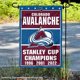 thumbnail image 1 of Colorado Avalanche 3 Time Stanley Cup Champions Double Sided Garden Banner Flag WinCraft Ver descripción, 1 of 2
