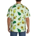 thumbnail image 3 of Logiee Cartoon Fruit Print Men's Button Down Shirts Short Sleeve, Summer Beach Shirts,Vacation Wedding Shirts,Men's Casual Button-Down Shirts with Pocket-3X-Large, 3 of 5